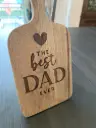 Planche à découper « the best dad ever »