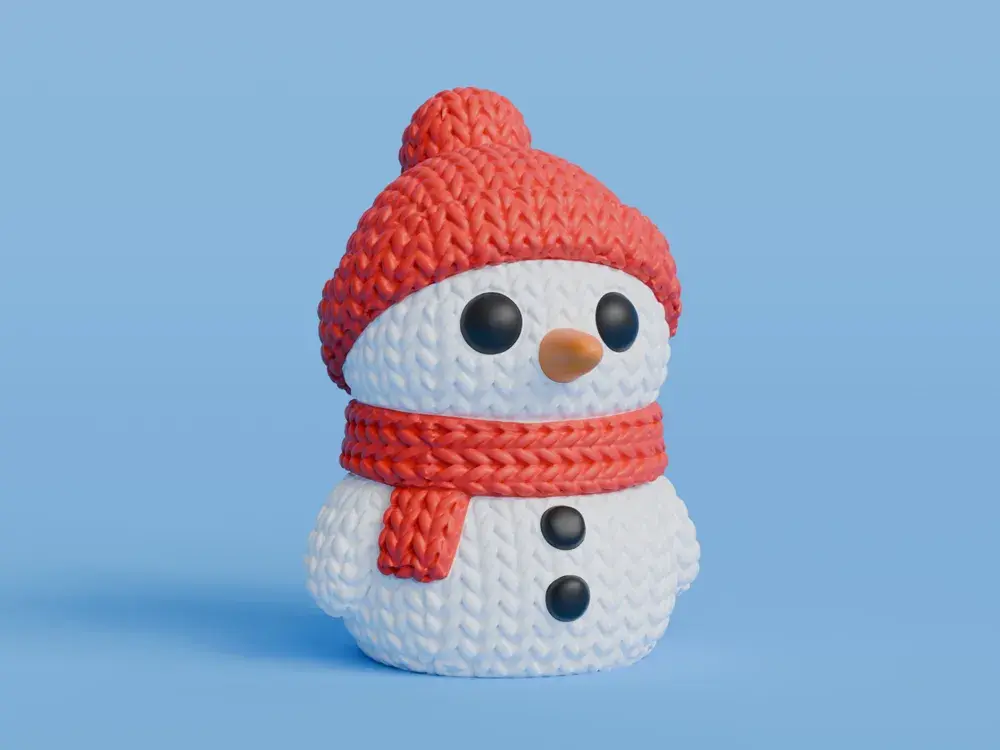 Porte-clés "Bonhomme de neige"