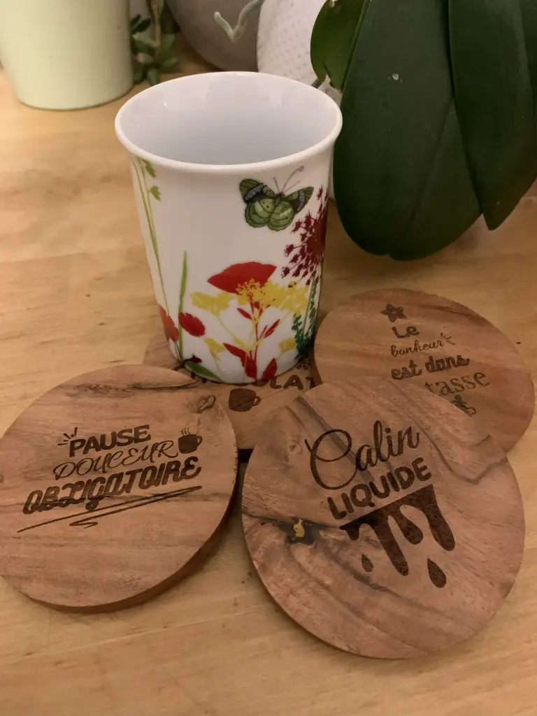 Dessous de verres "Chocolat chaud"