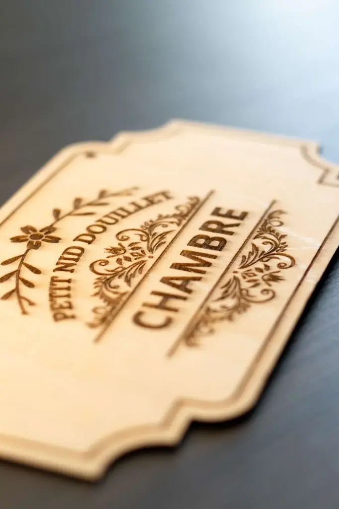 Plaque décorative "chambre"