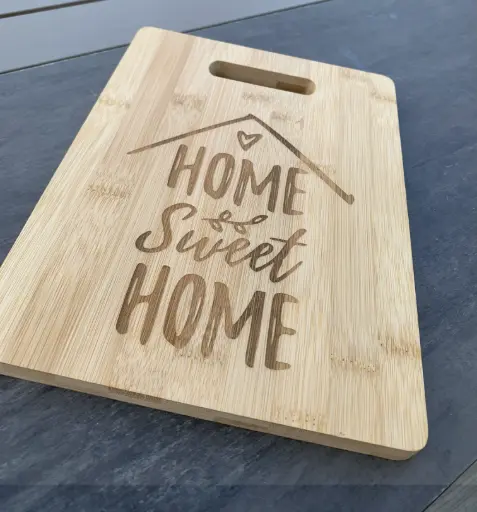 Planche à découper "Home sweet home"
