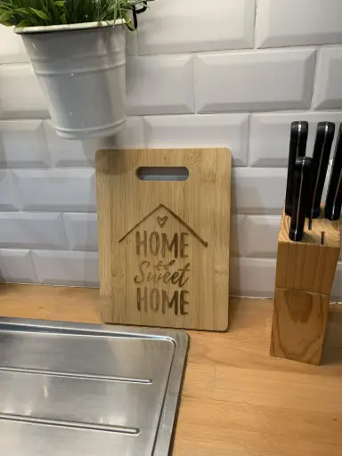 Planche à découper "Home sweet home"