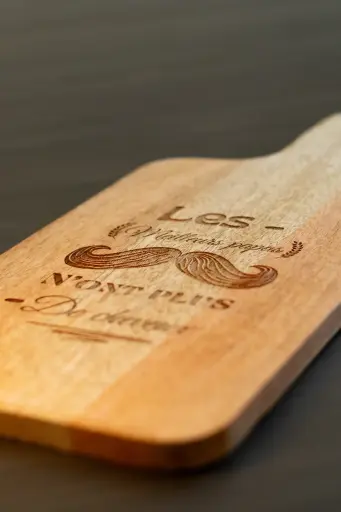 Planche à découper "Les meilleurs papas ..."