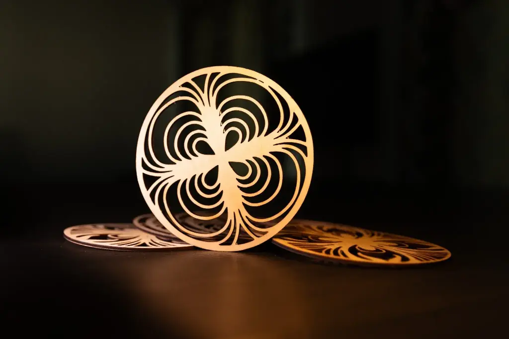 Dessous de verres décoratif en bois, gamme maison et déco