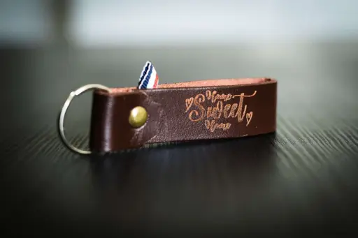 Porte-clés cuir "Orbis"